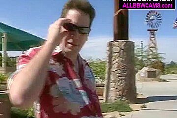 Black Braded Bbw est assis sur White Boy Partie 1