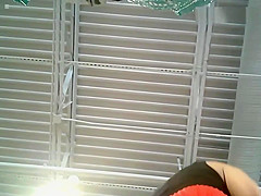 Milf Upskirt In Red Miniskirt