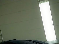 Upskirt of supermarket MILF in short skirt