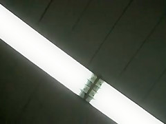 Upskirt of supermarket MILF in short skirt