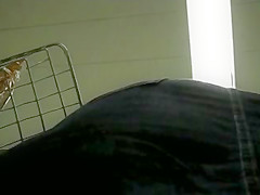 Upskirt of supermarket MILF in short skirt